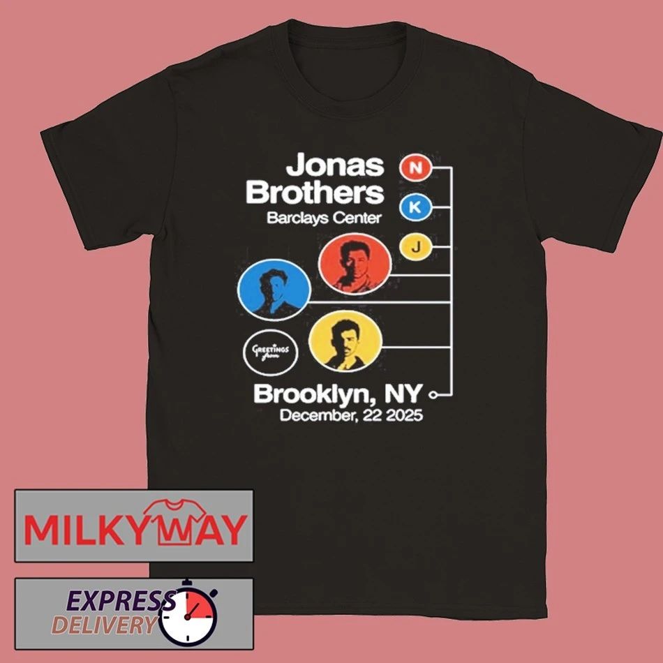Jonas Brothers Black Shirt Dec 22 2025 Brooklyn, NY shirt