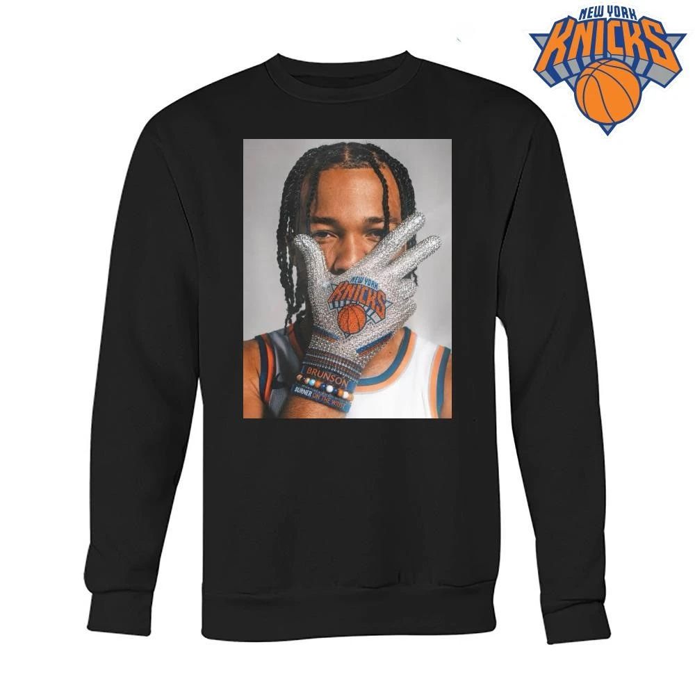 Jalen Brunson Bling Diamond Glove New York Knicks NBA Finals 2026 Shirt
