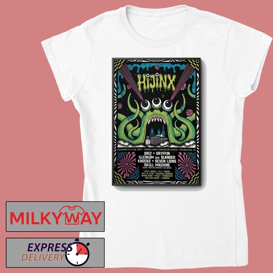 Hijinx Festival Dec 27-28 2025 Pennsylvania Convention Center In Philadelphia PA Poster shirt