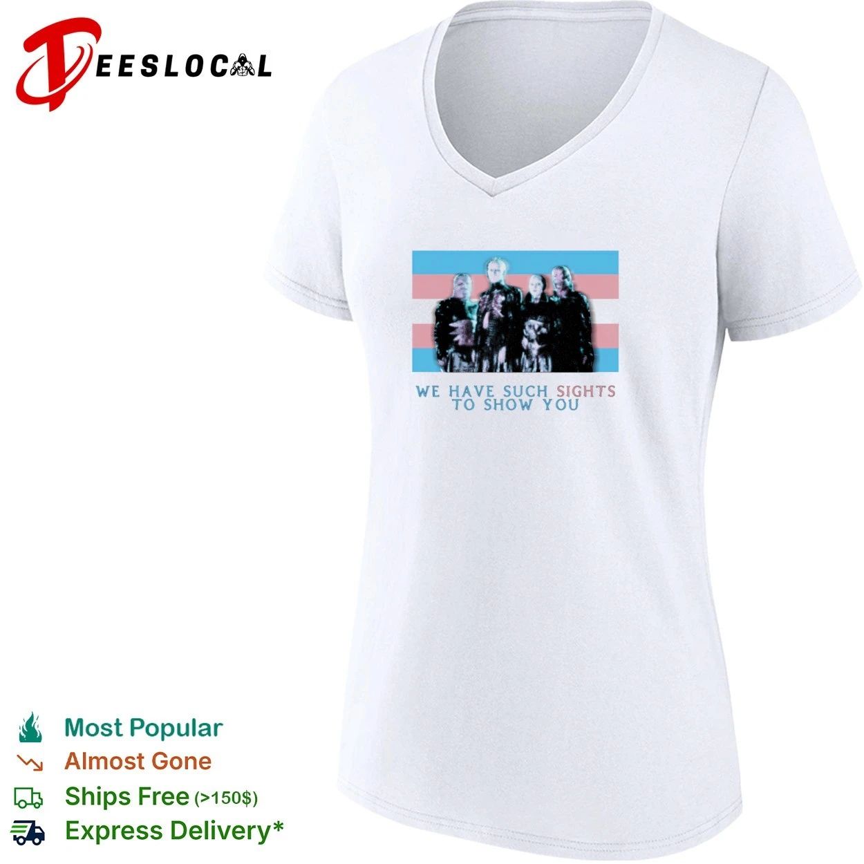 We Have Such Sights to Show You Hellraiser Trans Pride Flag T-shirt