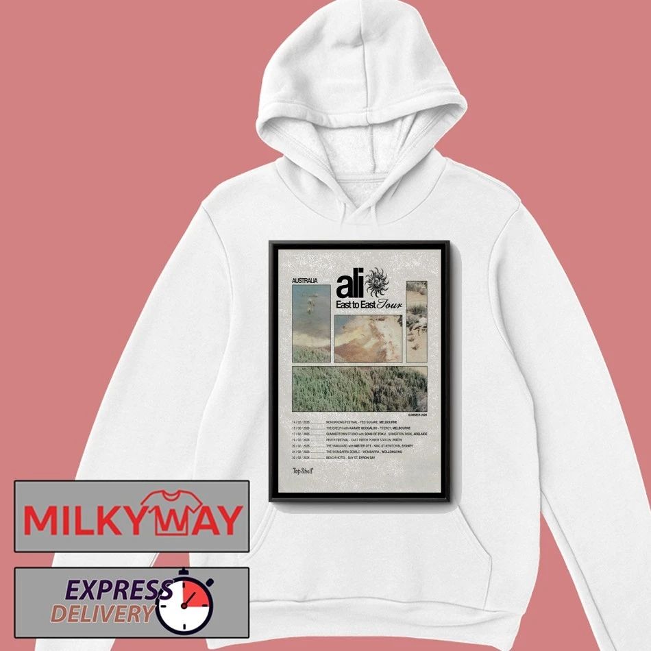 Ali Australia Tour East To East 2026 Poster shirt