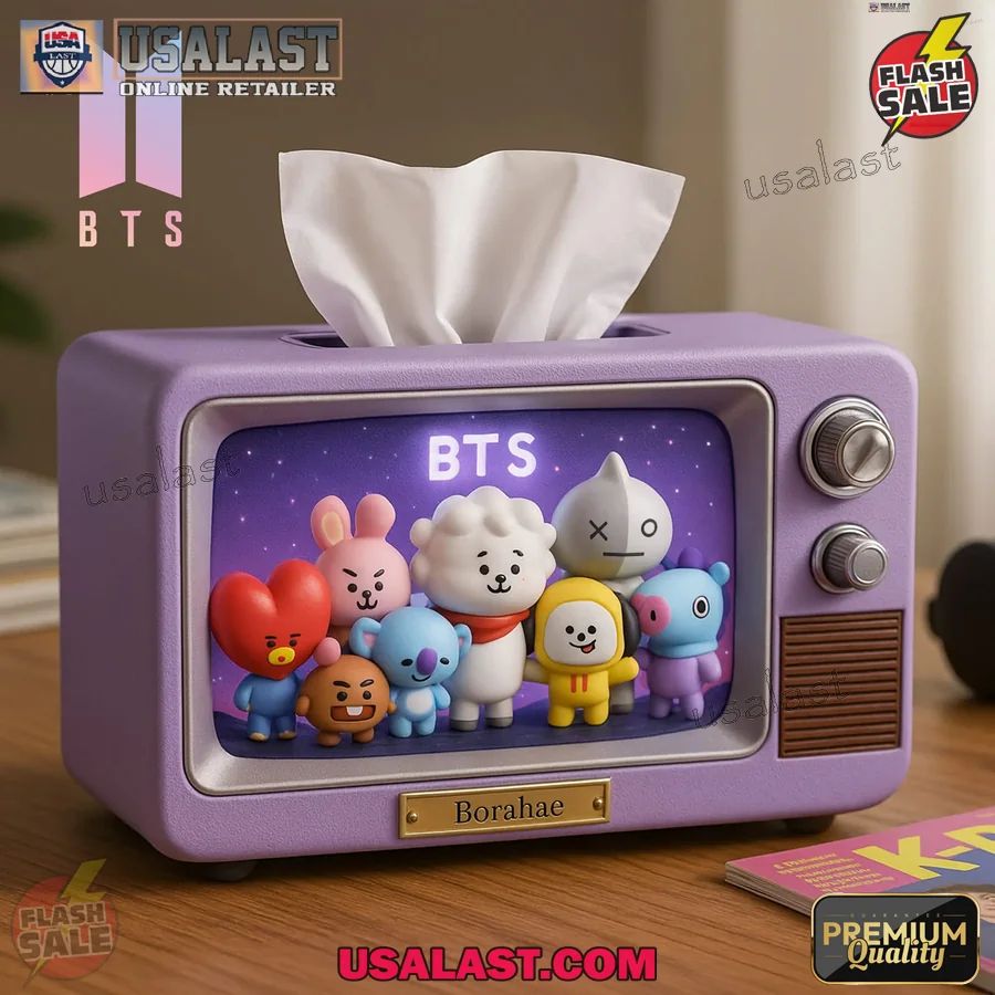 BTS Borahae Custom Tissue Box