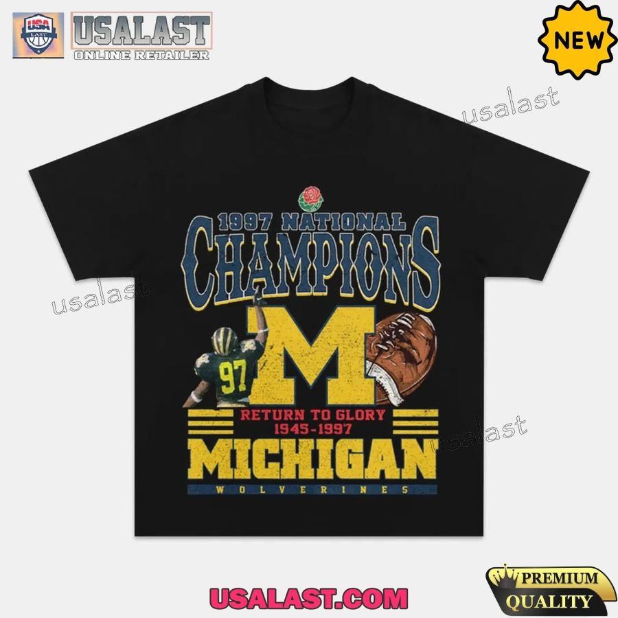 Michigan Wolverines 1997 National Champions Tee Shirt