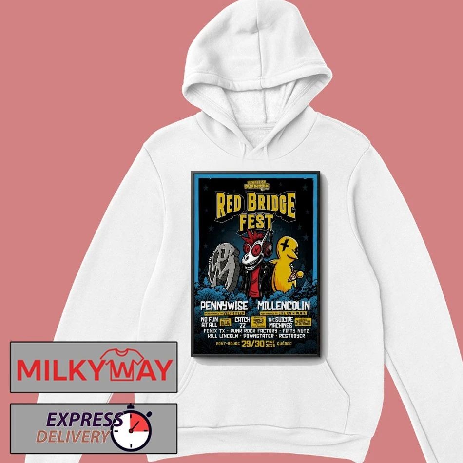 Red Bridge Fest May 29-30 2026 Pont-Rouge, Québec Poster shirt