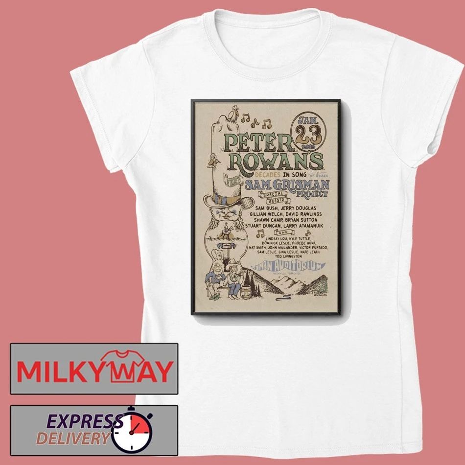 Peter Rowan Nashville Event Jan 23 2026 Poster shirt