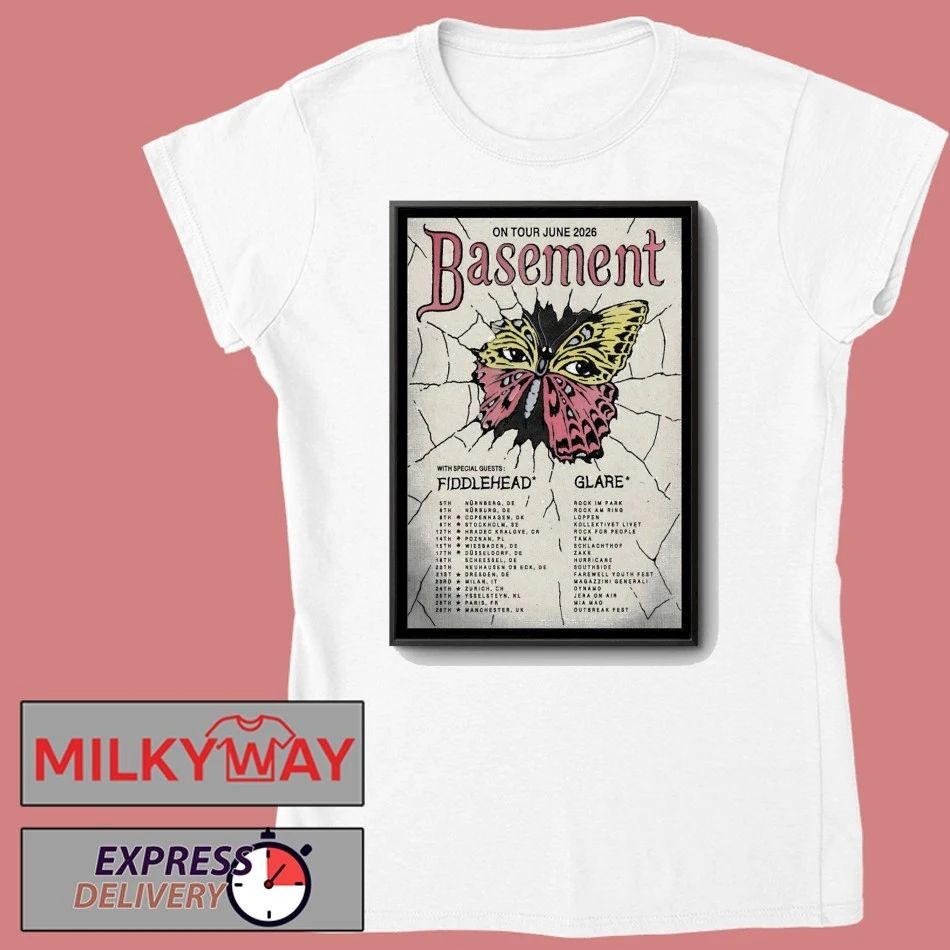 Poster Basement On Tour Jun 2026 shirt