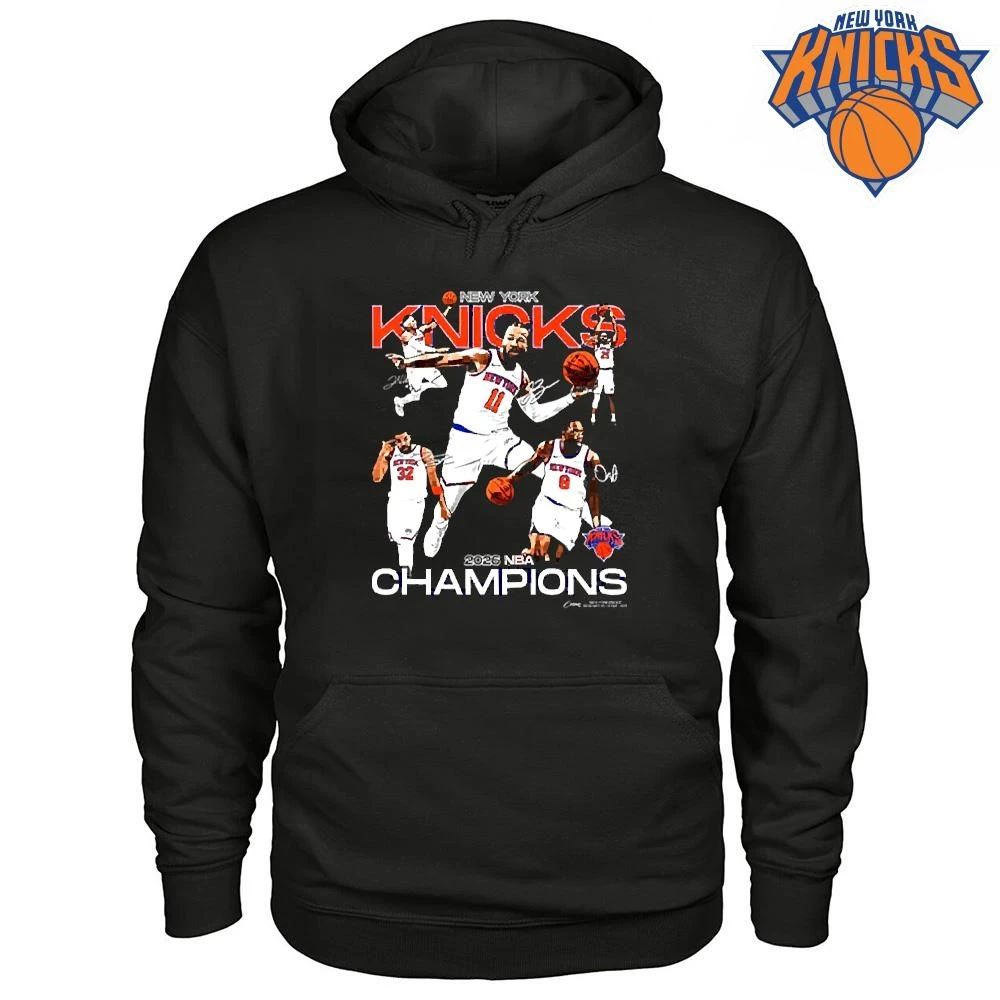 New York Knicks NBA Champions 2026 Jalen Brunson OG Anunoby Josh Hart Graphic Shirt