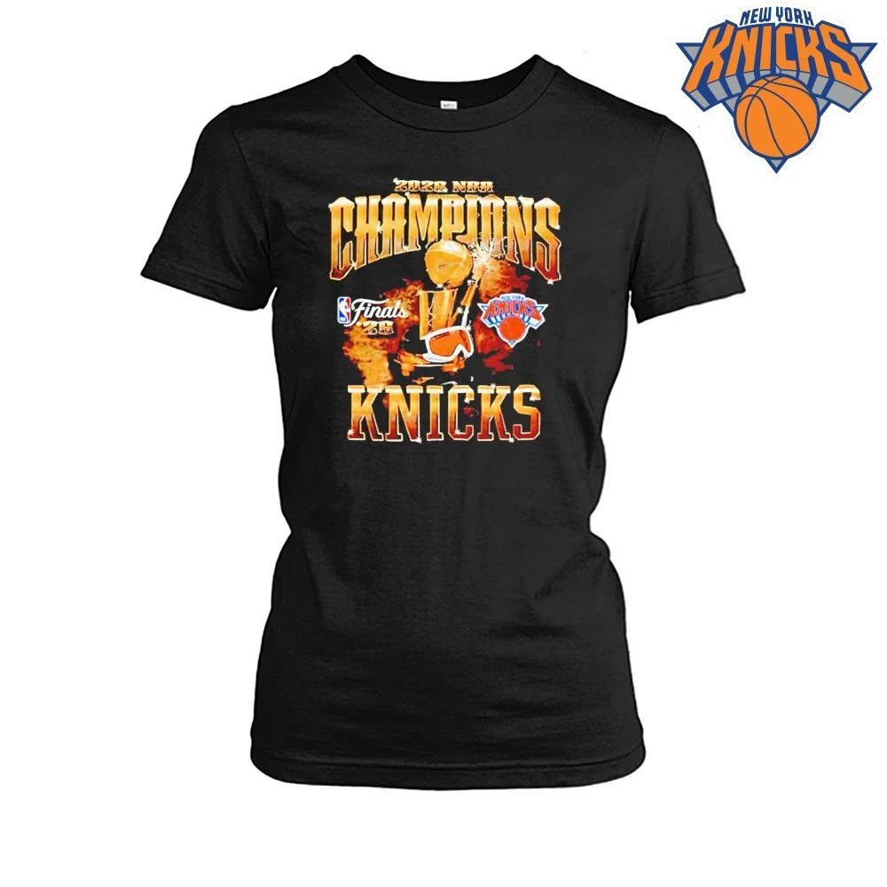 New York Knicks Basketball 2026 Nba Finals Champions Trophy Shirt