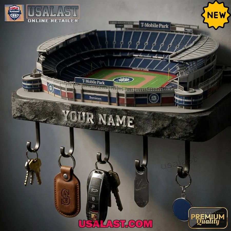 Seattle Mariners Sports Stadium Key Hooks, Key Holder