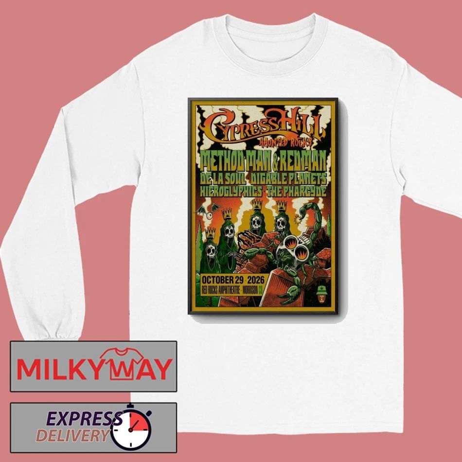 Cypress Hill 10 29 2026 Red Rocks In Morrison CO Poster shirt