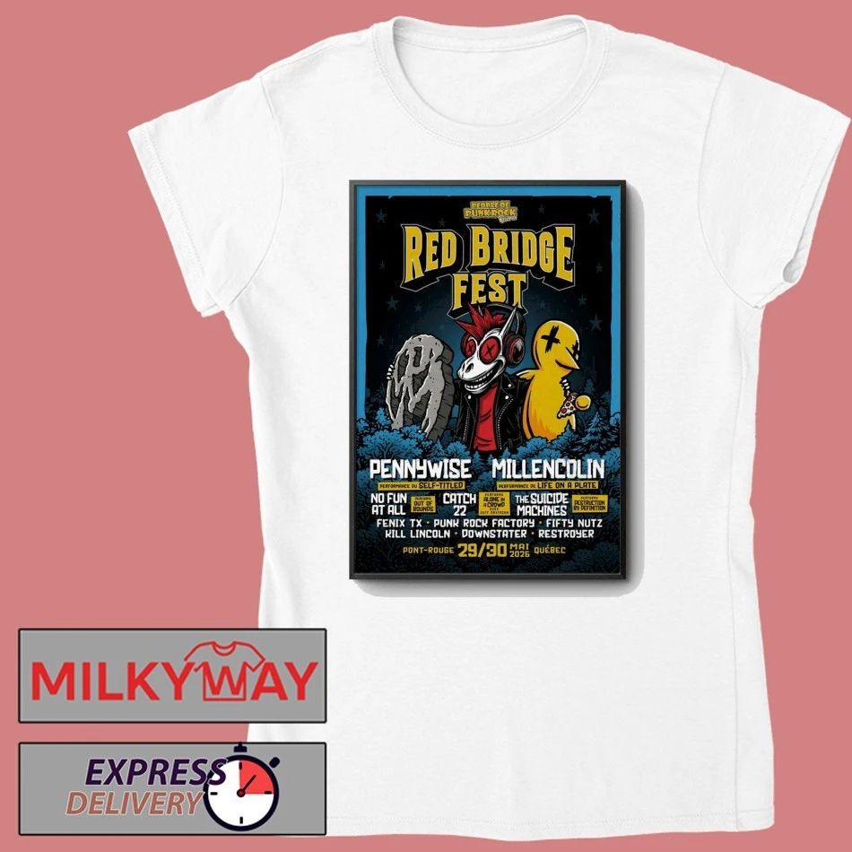 Red Bridge Fest Québec On May 29-30 2026 Poster shirt