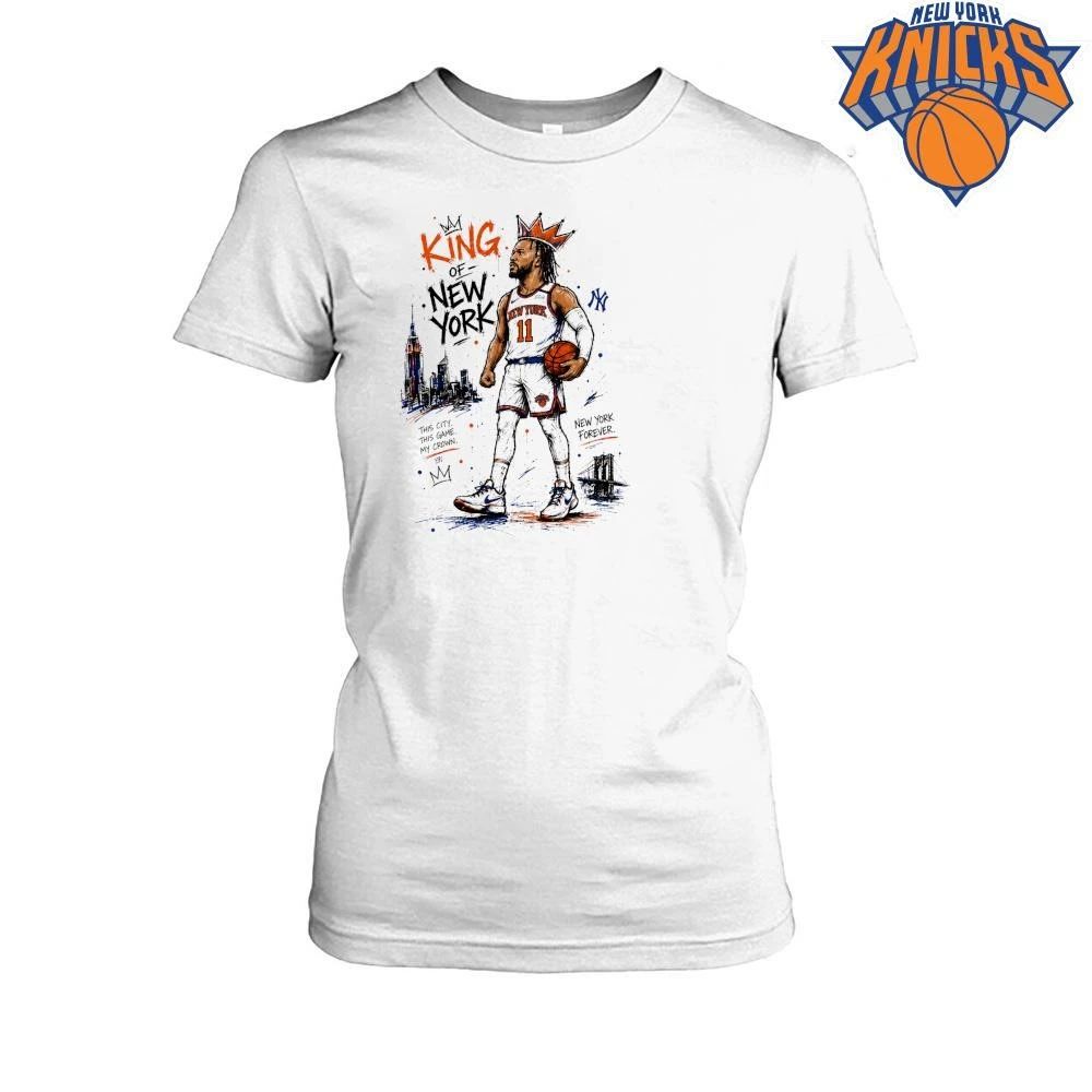 Jalen Brunson King Of New York Knicks Basketball Crown Art 2026 NBA Finals Shirt