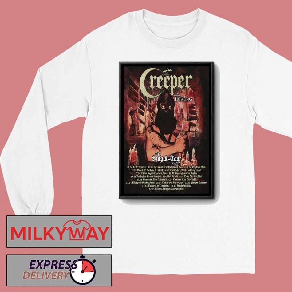 Poster Creeper The Sangui 2026 UK Shows shirt