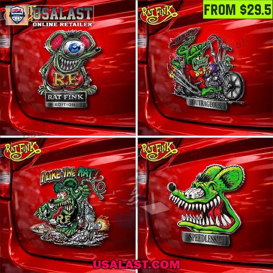 Rat Fink Edition 3D Car Name Badge