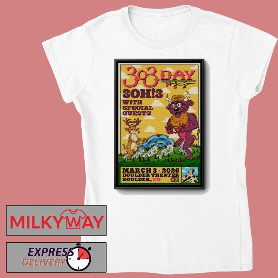 3OH3 Mar 3 2026 Boulder Theater In Boulder CO Poster shirt