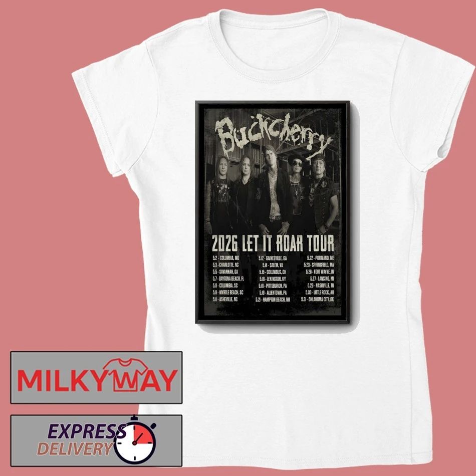Buckcherry Let It Roar Tour 26 Poster shirt
