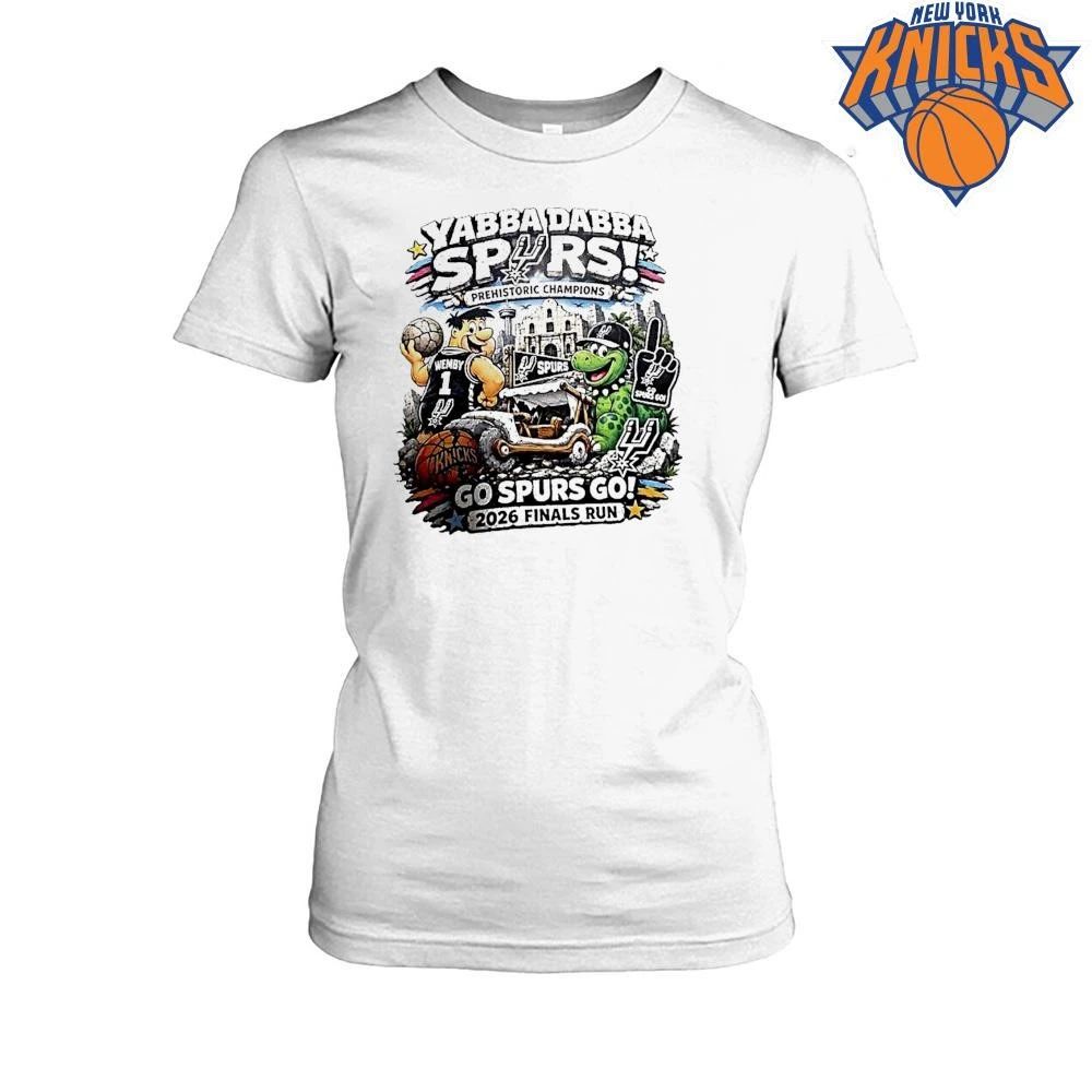 Victor Wembanyama San Antonio Spurs Yabba Dabba Spurs Prehistoric Champions Cartoon Shirt