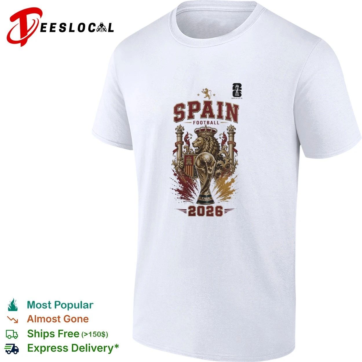 Spain Football World Cup 2026 Soccer T-shirt