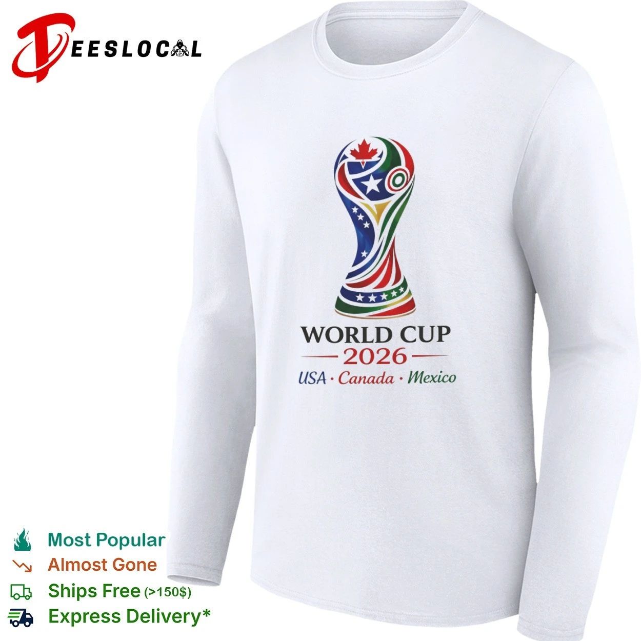 World Cup 2026 USA Canada Mexico Global Soccer Tournament 2026 Host Nations T-shirt