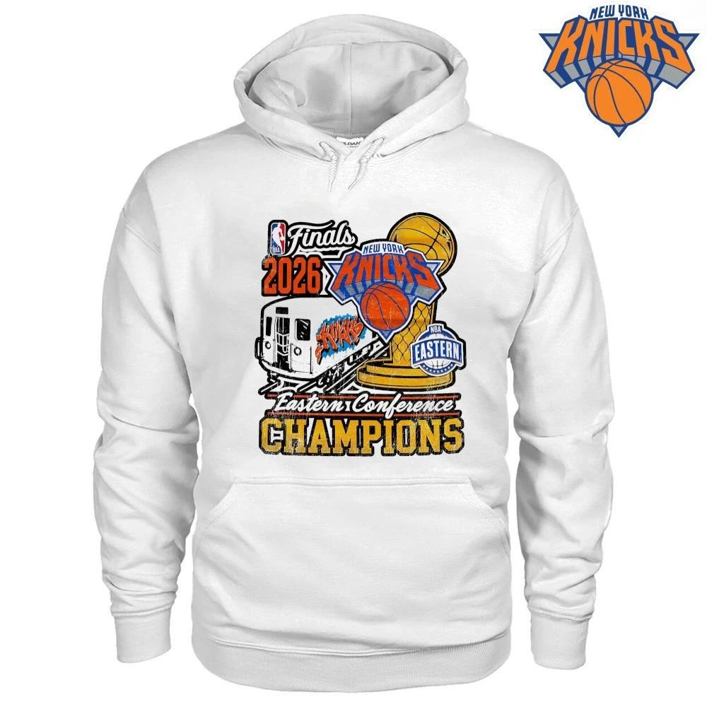 New York Knicks Eastern Conference Champions Subway Trophy Vintage Graphic NBA Finals 2026 Shirt