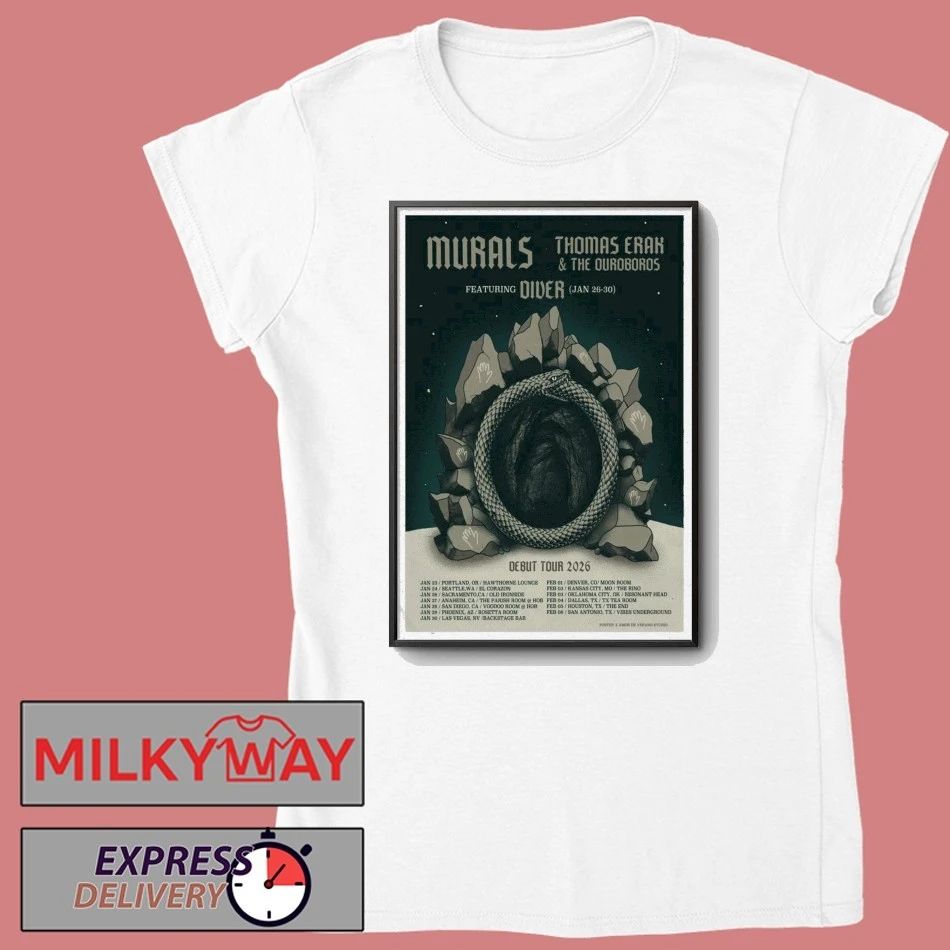 Thomas Erak & The Ouroboros Jan 26 2026 Poster Sacramento CA shirt