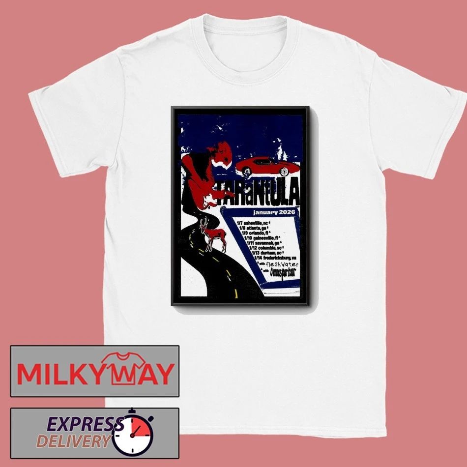 Poster Tarantula Tour Jan 2026 shirt