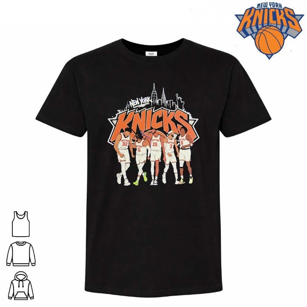 New York Knicks NBA Finals 2026 Graphic Silhouette Skyline T Shirt