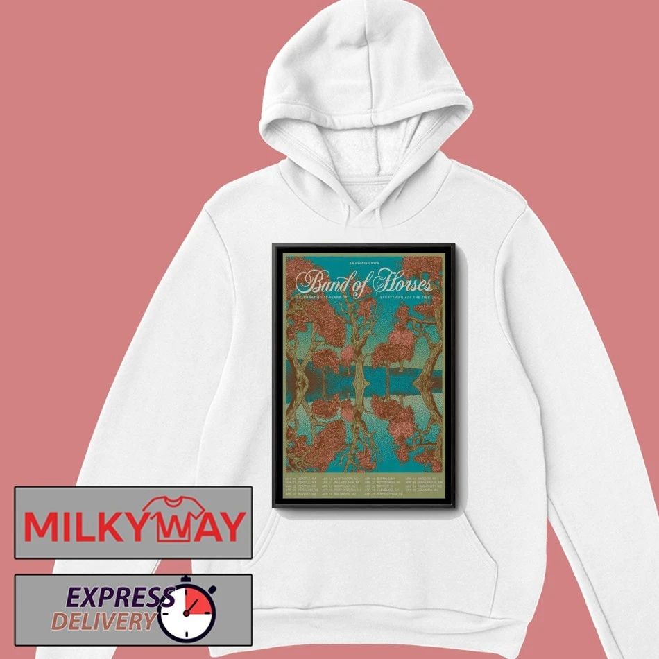 Band of Horses Everything All The Time Tour 2026 Poster shirt