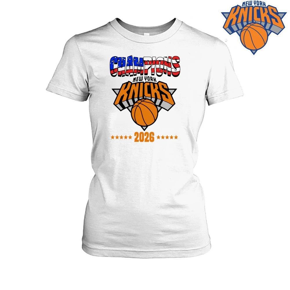 New York Knicks Champions 2026 USA Flag NBA Finals 2026 Shirt