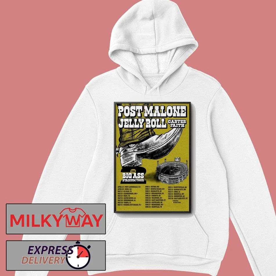 Post Malone Summer Tour 2026 Poster shirt