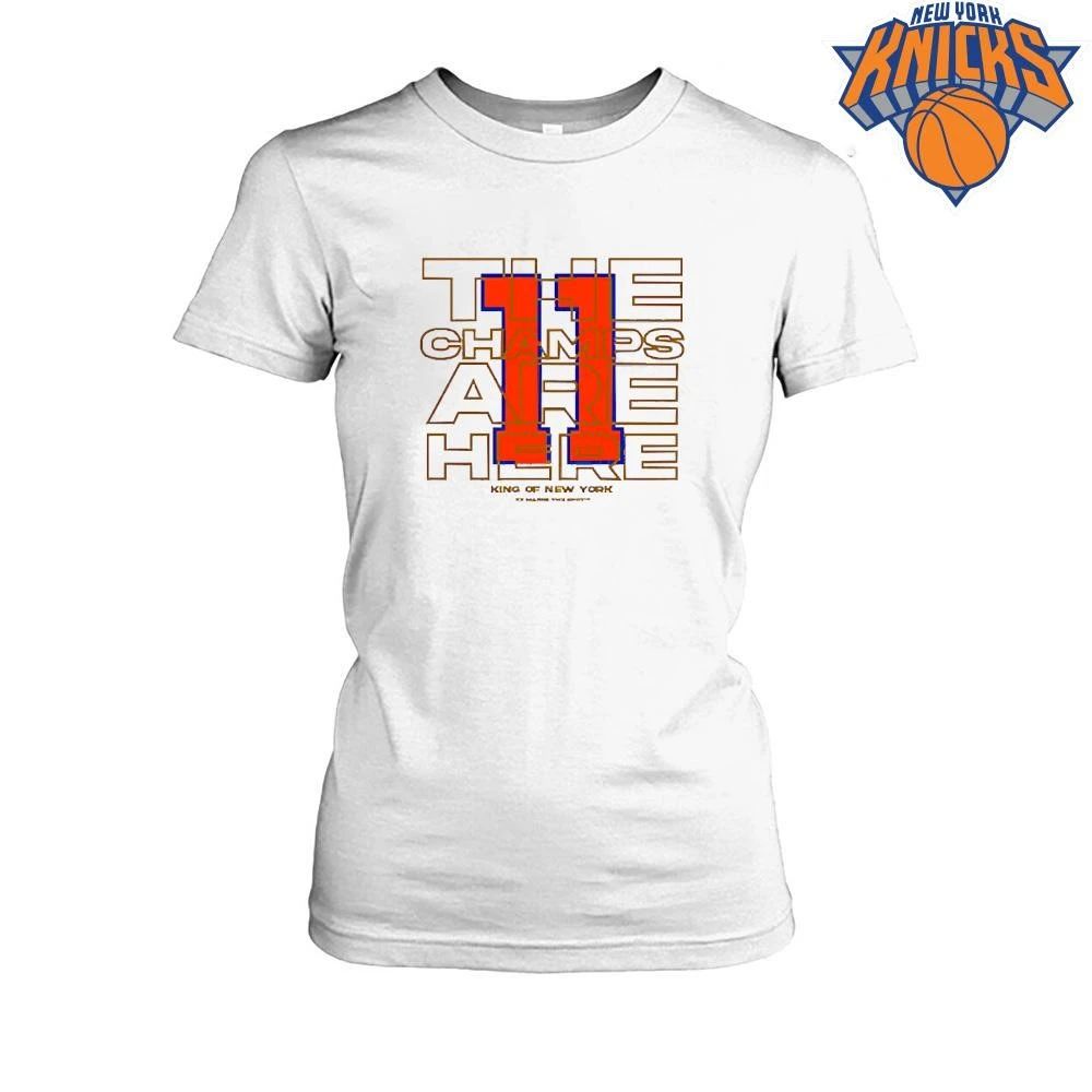 New York Basketball The Champs Are Here King Of New York Streetwear Graphic Shirt