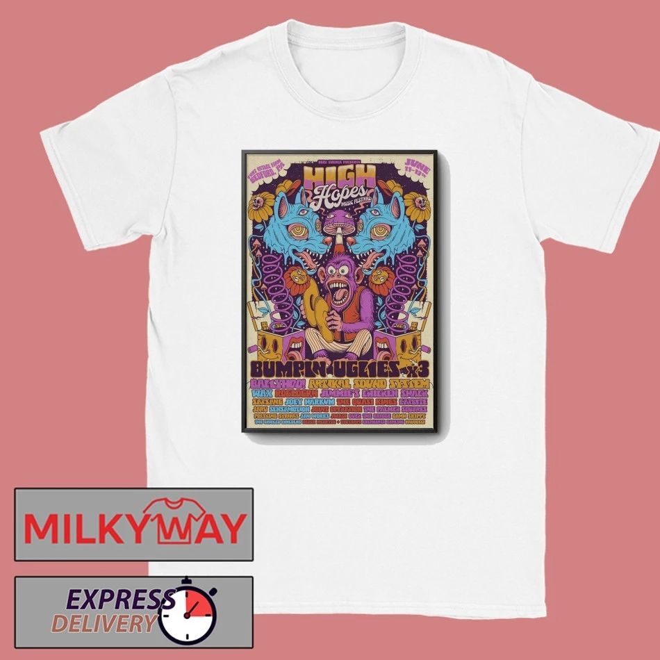 High Hopes Music Festival Bedford PA June 11-13 2026 Poster shirt