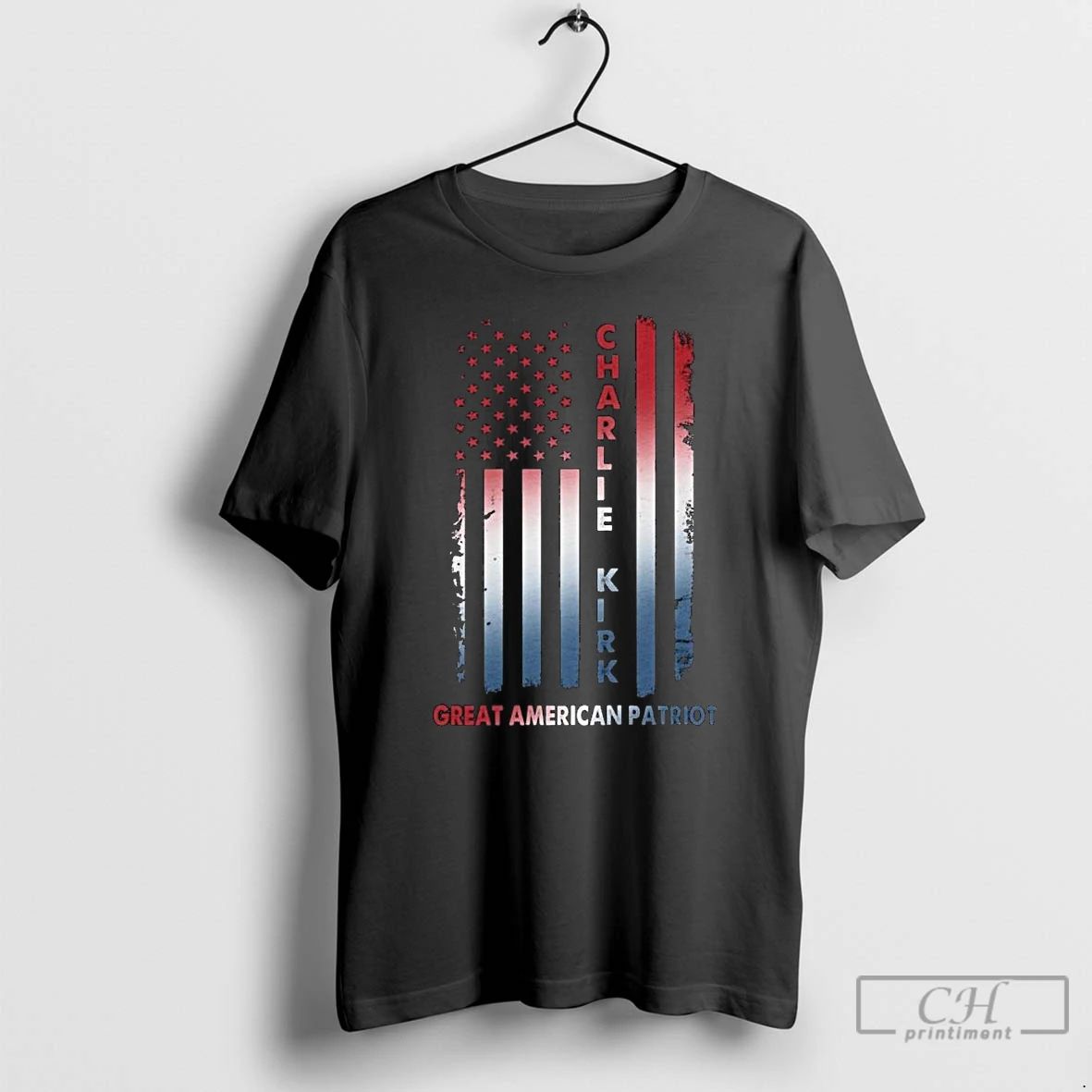 Classic Patriotic Great American Patriot Charlie Kirk Long Sleve T Shirts