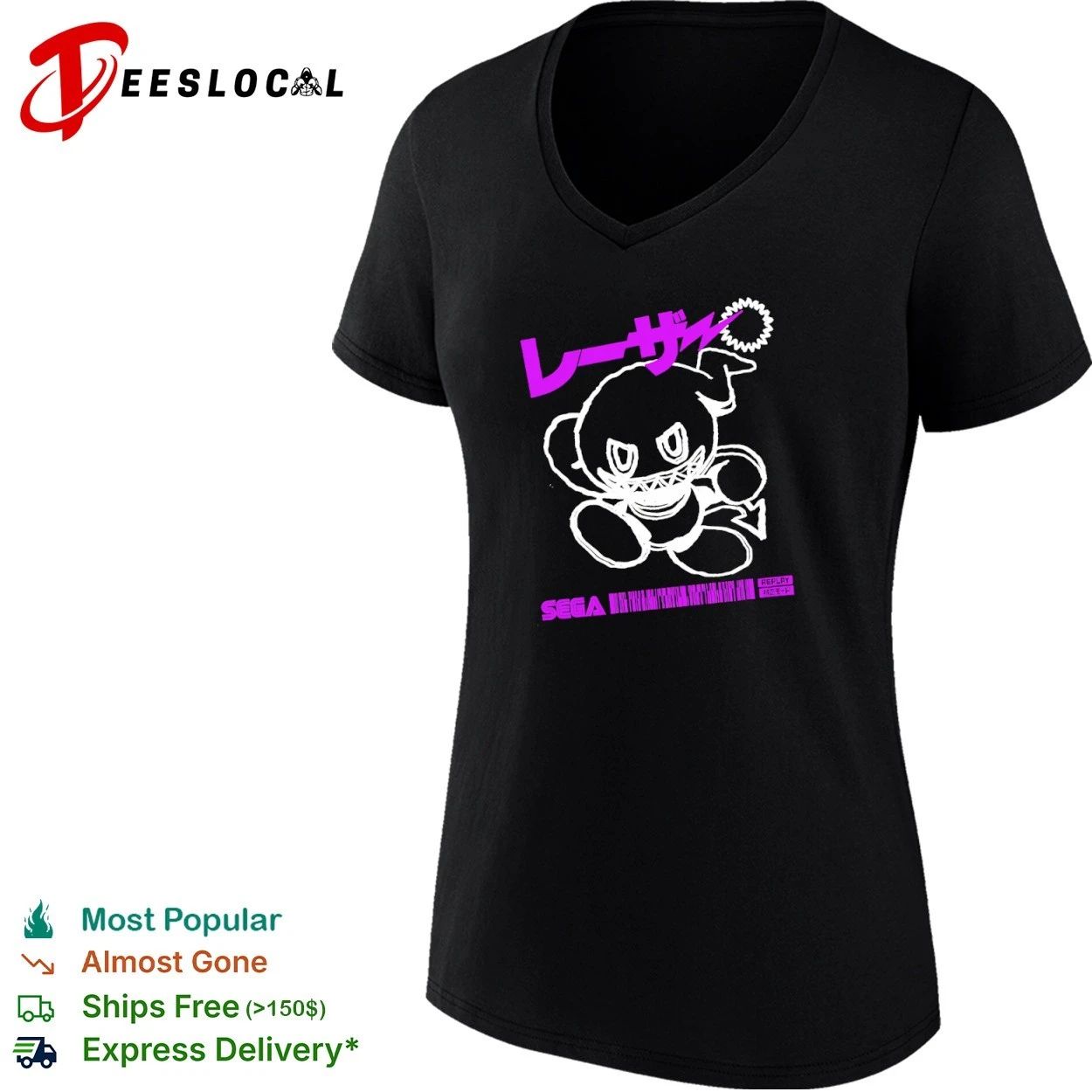 Dark the Hedgehog Sega Replay Sonic Gaming T-shirt