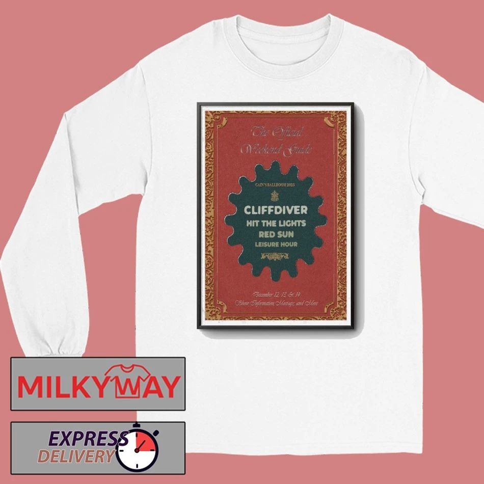 The Cliffdiver & Weekend Guide Poster 14 2025 Cain’s Ballroom shirt
