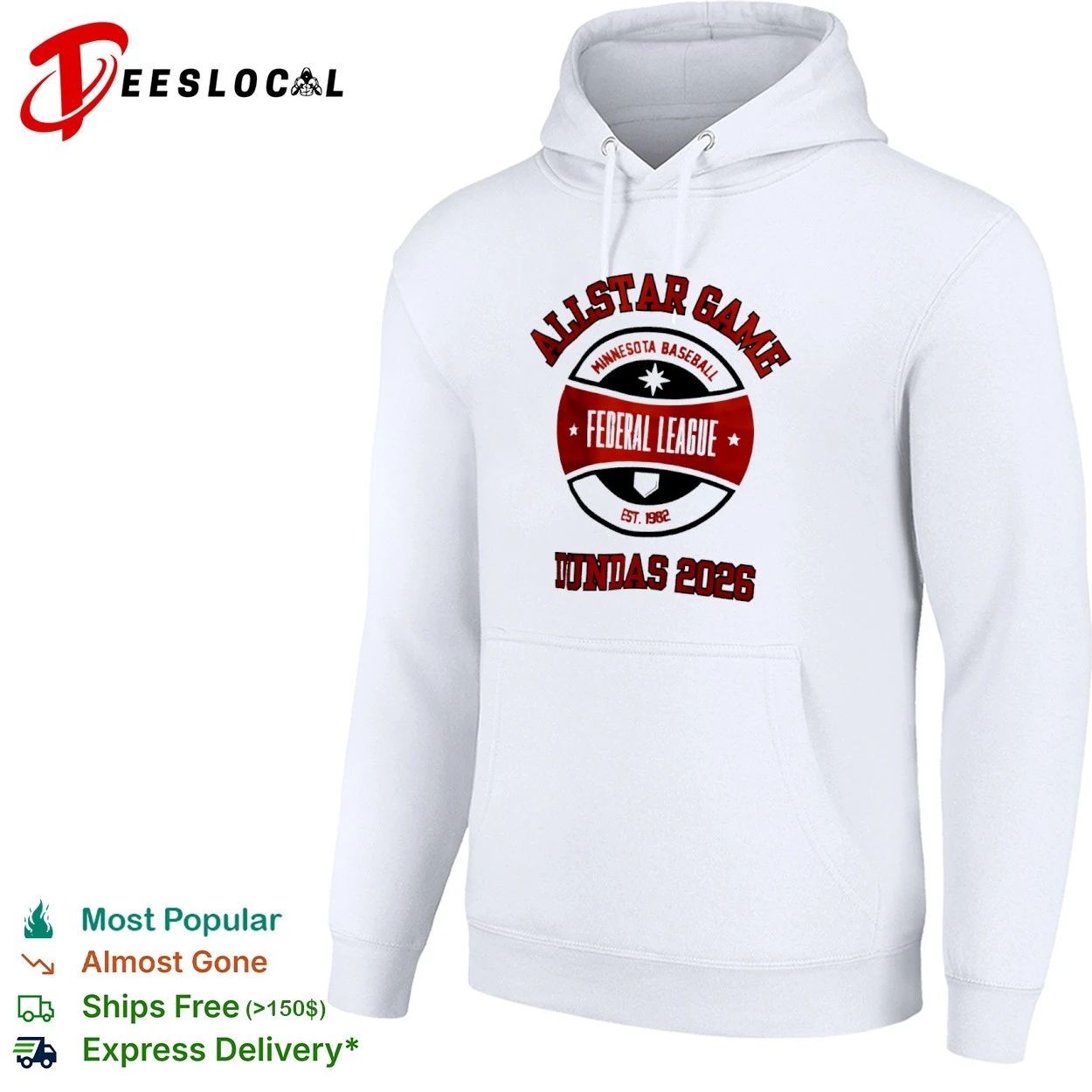 Allstar Game Minnesota Baseball Federal League Est 1982 Dundas 2026 T-shirt