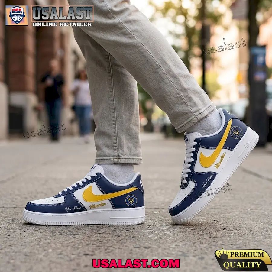 Milwaukee Brewers Custom Air Force 1 Sneaker 2026