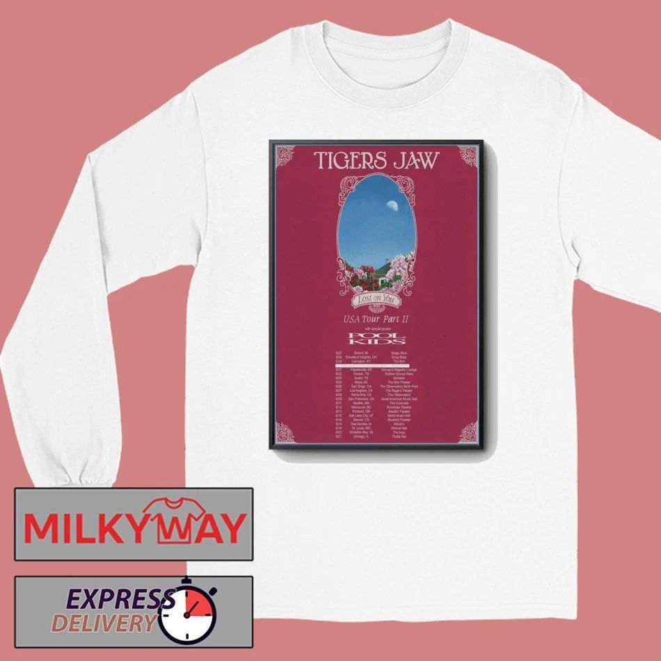 Tigers Jaw With Pool Kids USA Tour 2026 Poster shirt