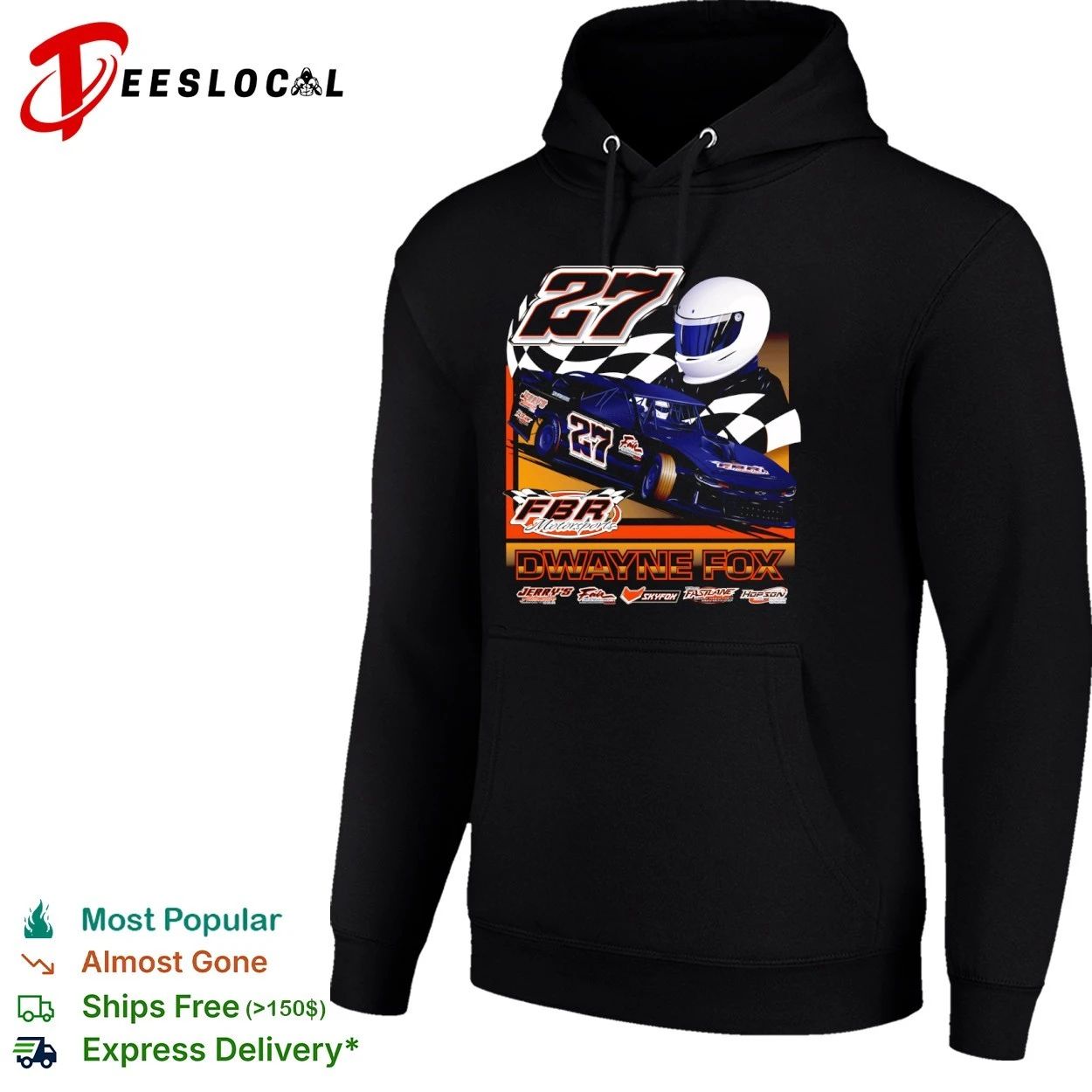 Dwayne Fox 27 FBR Motorsports Dirt Late Model Racing T-shirt