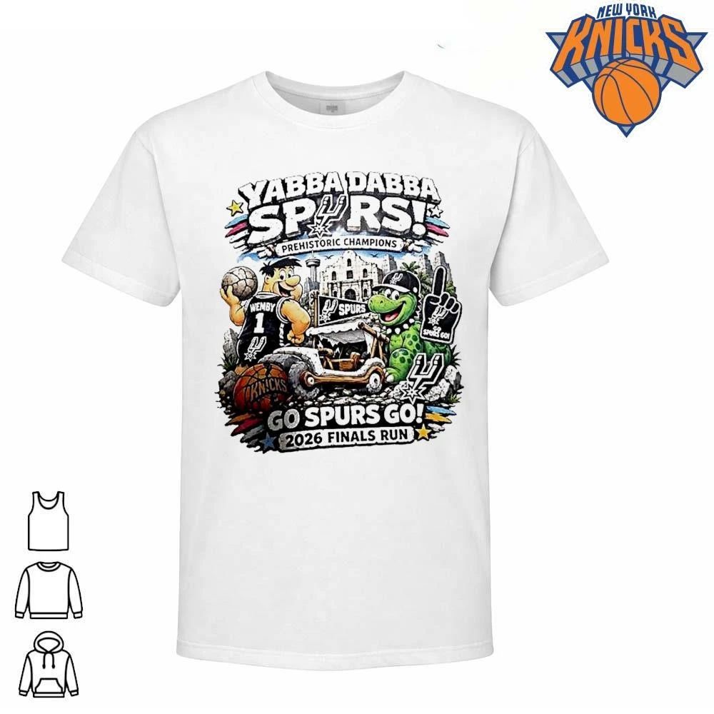 Victor Wembanyama San Antonio Spurs Yabba Dabba Spurs Prehistoric Champions Cartoon Shirt