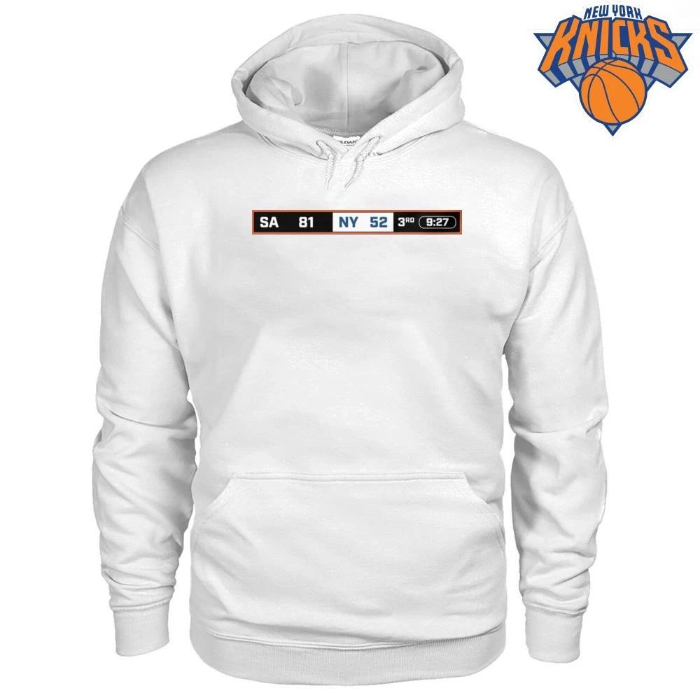 New York Knicks vs San Antonio Spurs Comeback Scoreboard Graphic NBA Finals 2026 Shirt