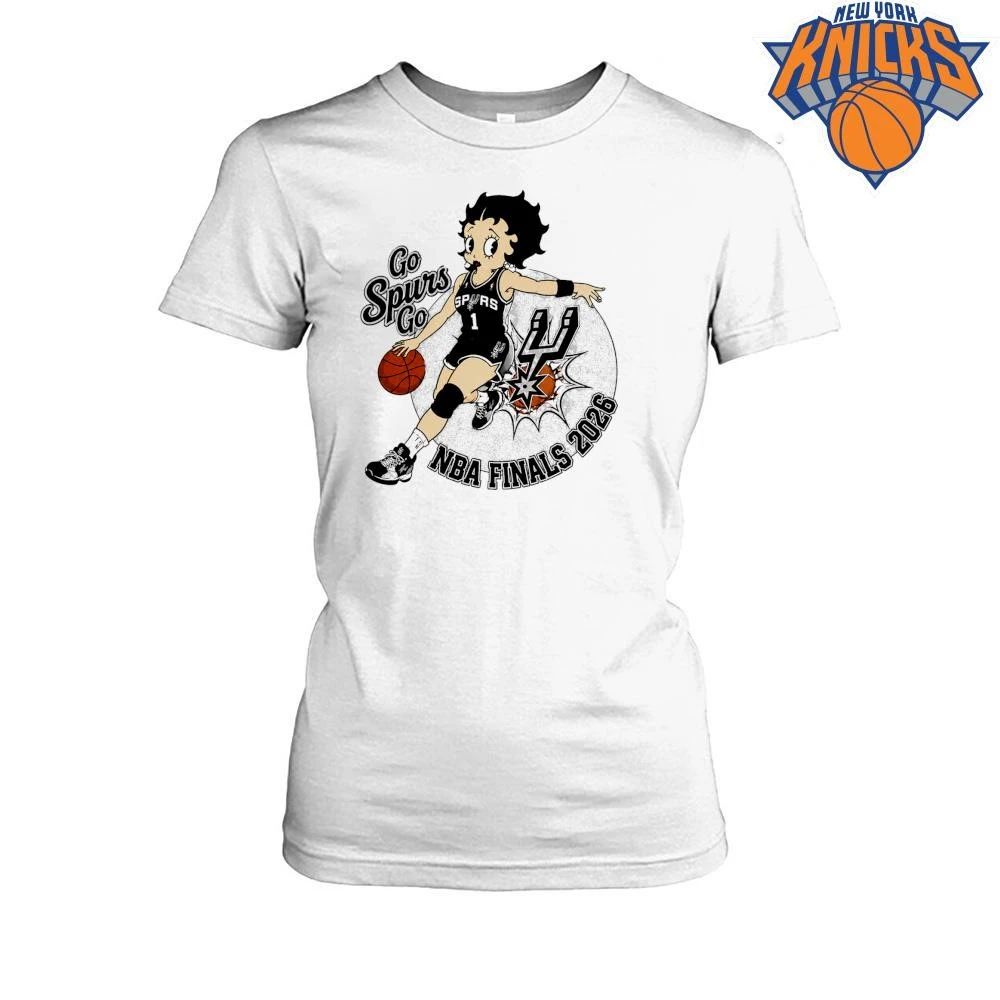 San Antonio Spurs Betty Boop Fan Art Go Spurs Go NBA Finals 2026 Shirt