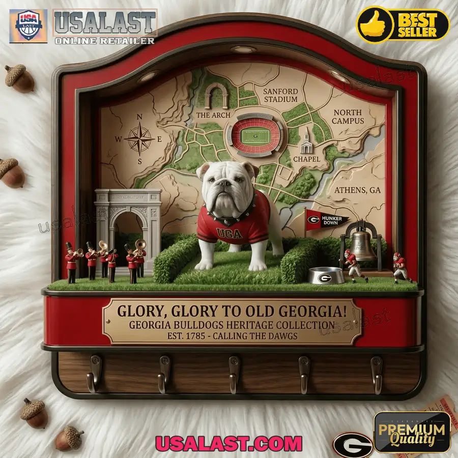 Georgia Bulldogs Premium Wall Key Holder