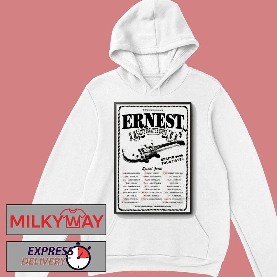 ERNEST Spring 2026 Tour Poster shirt