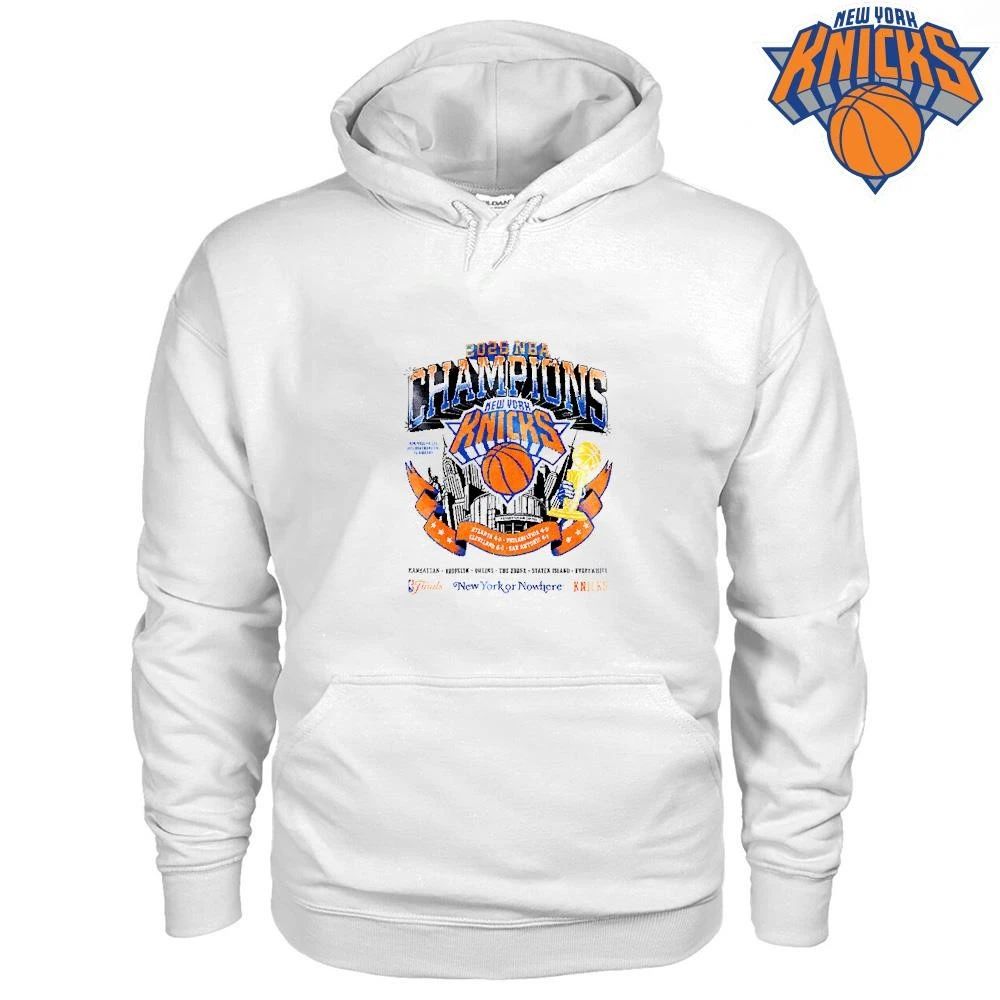 New York Knicks Champions NBA 2026 Retro City Skyline Graphic Shirt