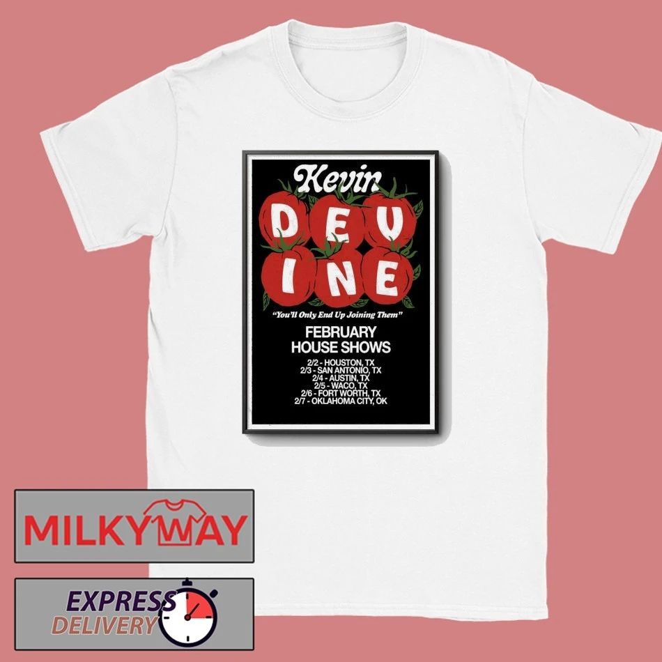 Kevin Devine Poster February 2026 House Shows shirt