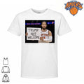 New York Knicks Jalen Brunson Trump Not Welcome Sign Anti Donald Trump NBA Finals 2026 Shirt