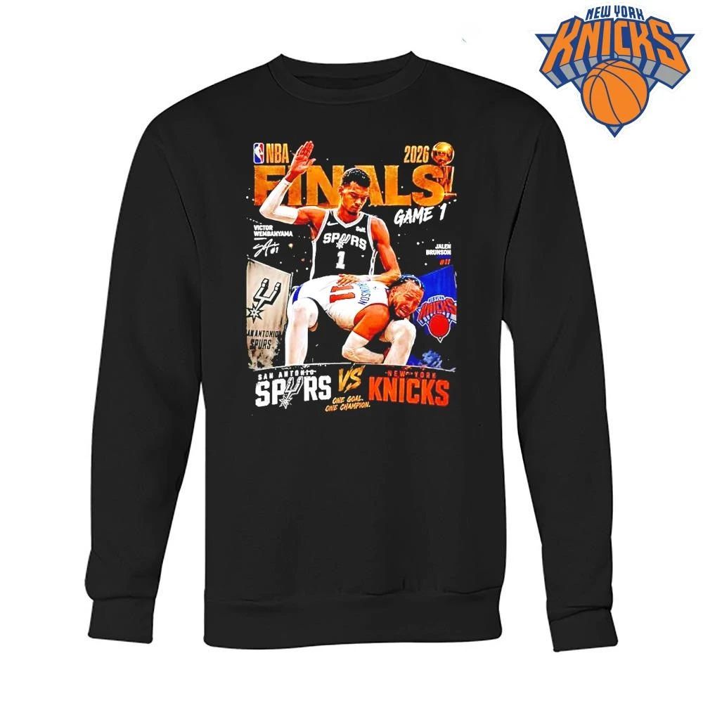 Victor Wembanyama San Antonio Spurs Vs Jalen Brunson New York Knicks 2026 Nba Fianls Meme Shirt