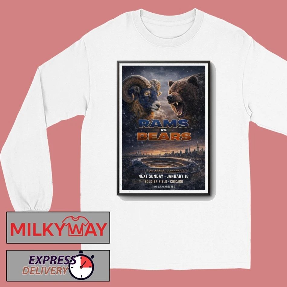 Rams vs. Bears Chicago Poster Jan 18 2026 shirt