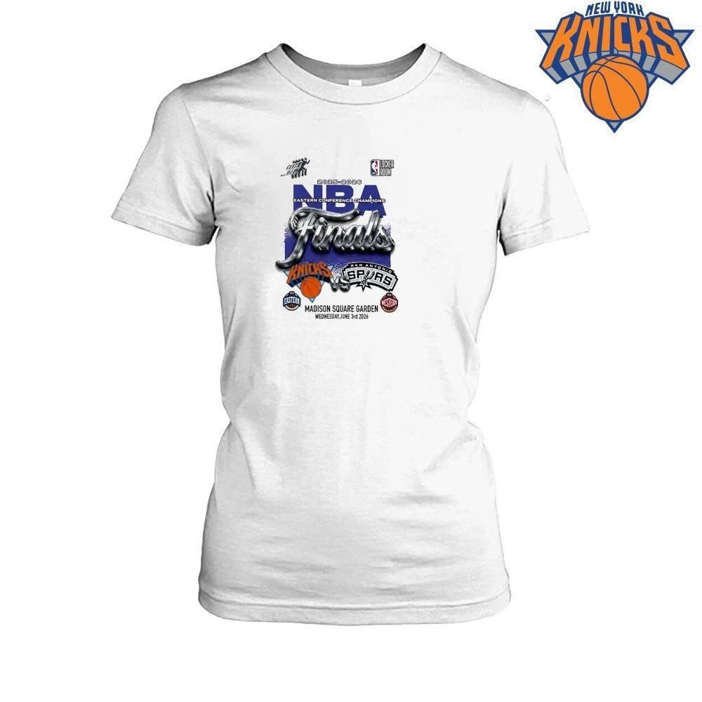 New York Knicks vs San Antonio Spurs Madison Square Garden Locker Room NBA Finals 2026 shirt
